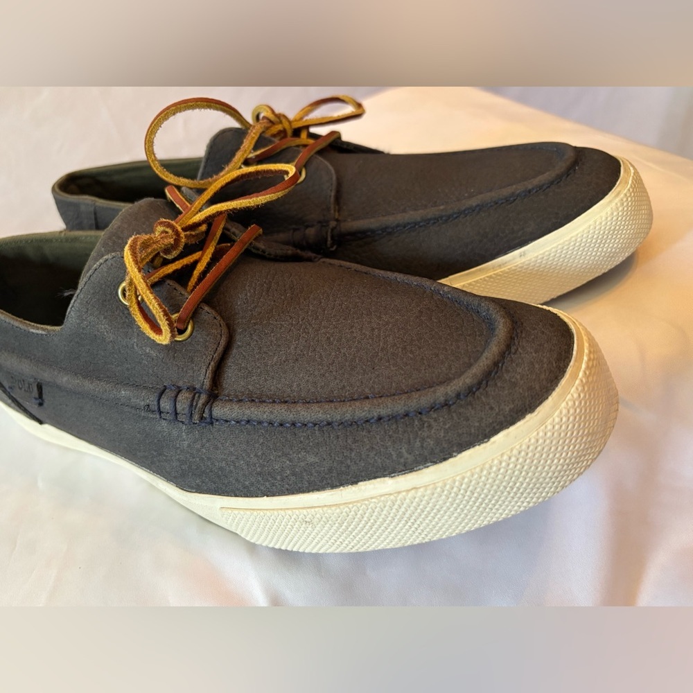 ๐ฅ ๐ฅ Polo Ralph Lauren Navy Boat Shoes #11D๐ฅ ๐ฅExcellent condition Box #C - Picture 8 of 17